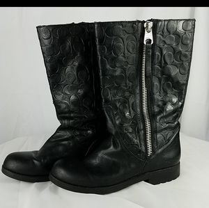 Coach Valentine Mid-Calf ZiP Up  Boot size 9.